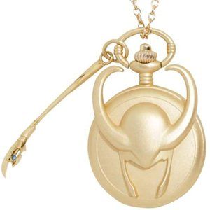 Loki Helmet Pocket Watch